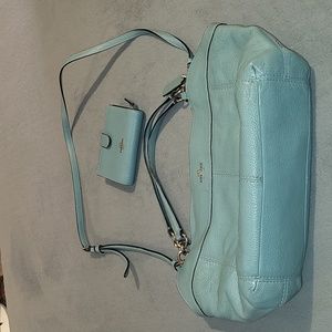 💚Sea Green Coach Purse